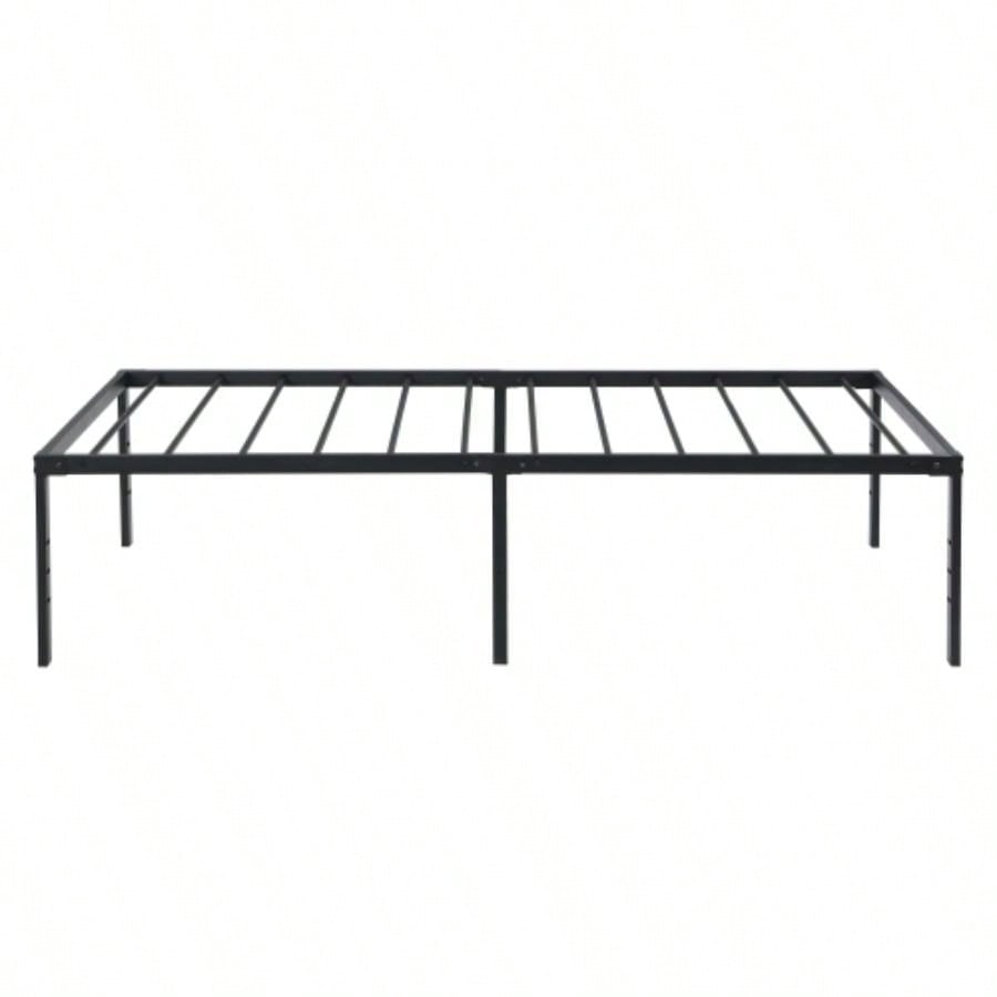 Twin Size Bed Frame, Heavy Duty Metal Bed Frame, Quick Easy Assembly, No Noise, BlackTWIN