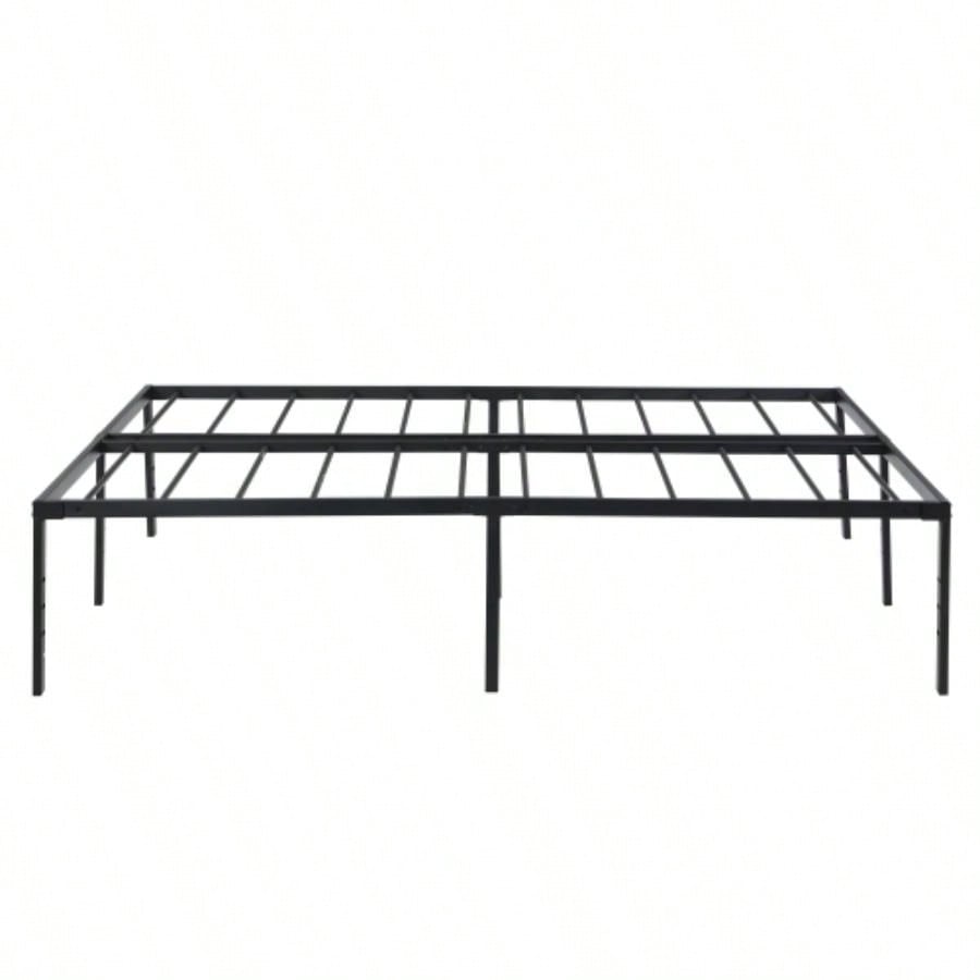 Full Size Bed Frame, Heavy Duty Metal Bed Frame, Quick Easy Assembly, No Noise, Black
