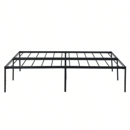 Full Size Bed Frame, Heavy Duty Metal Bed Frame, Quick Easy Assembly, No Noise, Black