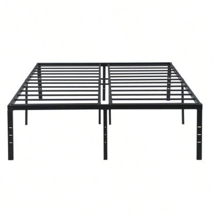 Full Size Bed Frame, Heavy Duty Metal Bed Frame, Quick Easy Assembly, No Noise, Black