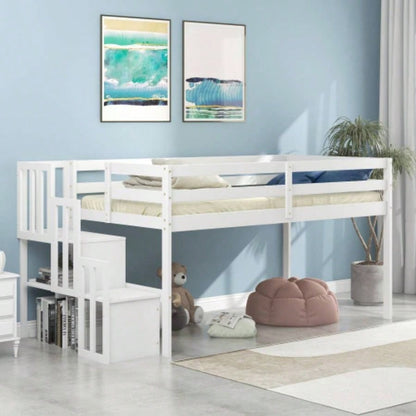 Loft bed with staircase,