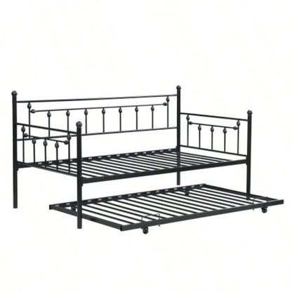 Daybed with trundle BLACK