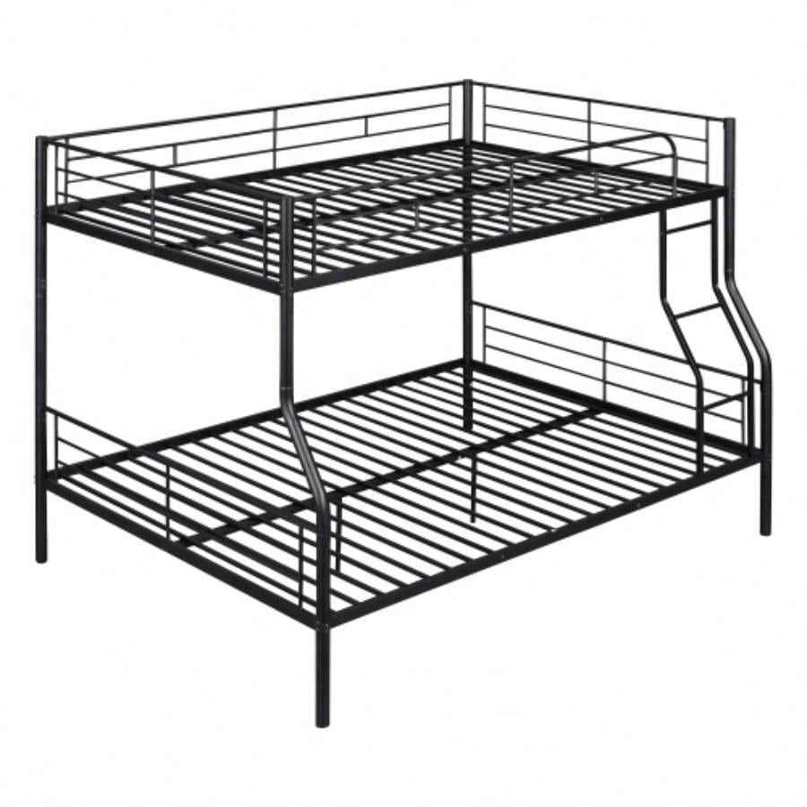 Full XL Over Metal Bunk Bed, Black