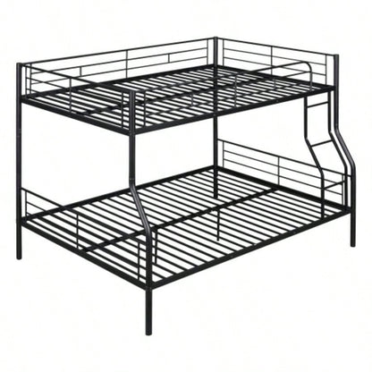 Full XL Over Metal Bunk Bed, Black