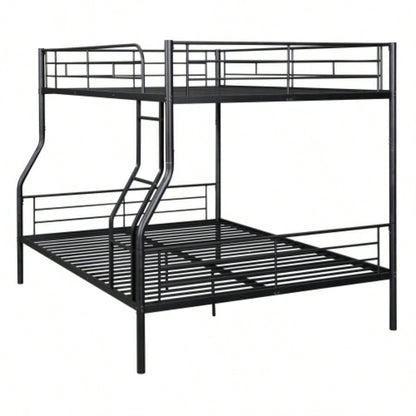Full XL Over Metal Bunk Bed, Black