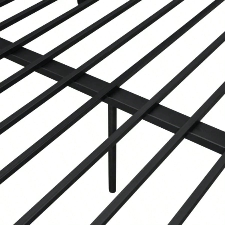 Full XL Over Metal Bunk Bed, Black