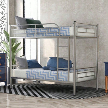 Full XL Over Metal Bunk Bed, Black
