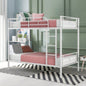 Full XL Over Metal Bunk Bed, Black