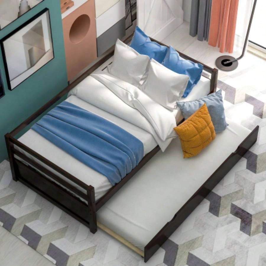Daybed with Trundle Frame Set, Twin Size, EspressoNew SKU: WF283064AAP