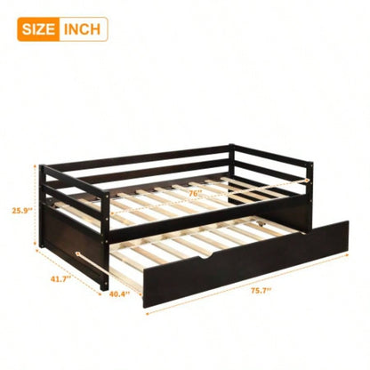 Daybed with Trundle Frame Set, Twin Size, EspressoNew SKU: WF283064AAP