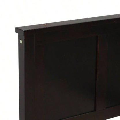 Platform Storage Bed, 2 drawers with wheels, Twin Size Frame, Espresso New SKU: WF283062AAP