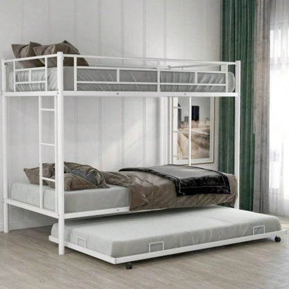 Twin over Twin Bunk Bed with Trundle, BlackOLD SKU: MF192387AAB