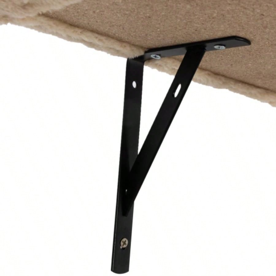 5 Pcs Wall Mounted Climber Set, Floating Shelves and Perches, Activity Tree with Scratching Posts, Modern Furniture, Beige