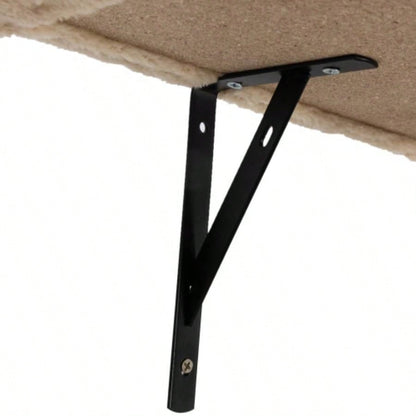 5 Pcs Wall Mounted Climber Set, Floating Shelves and Perches, Activity Tree with Scratching Posts, Modern Furniture, Beige