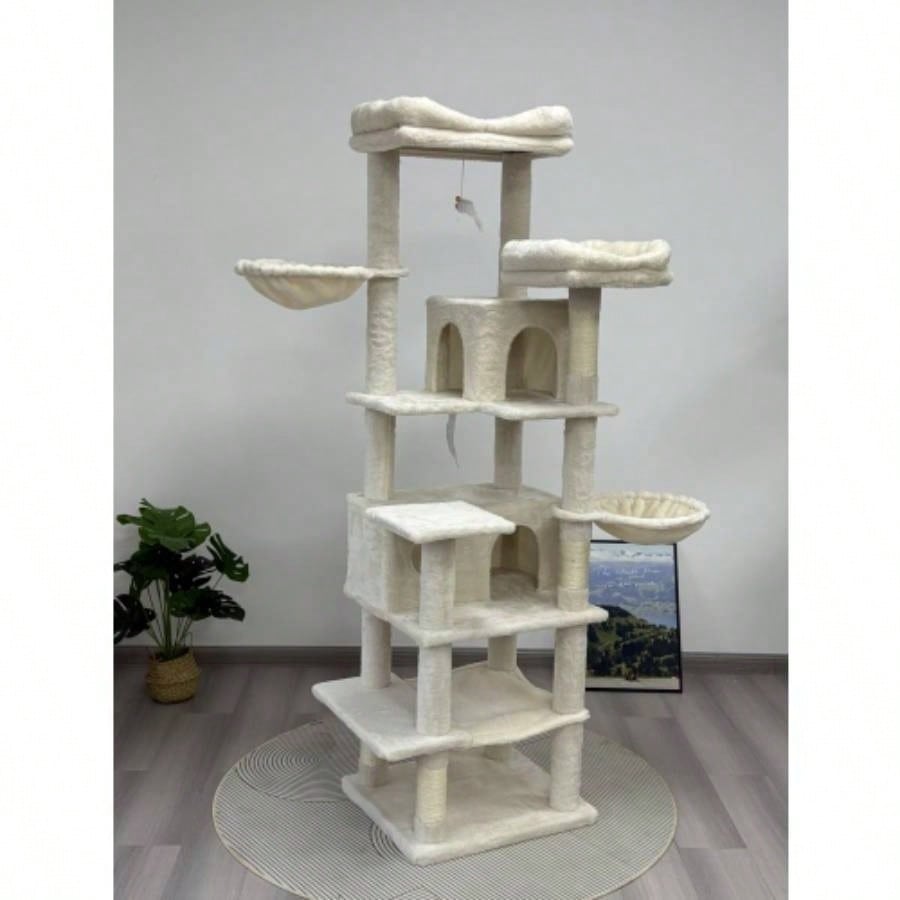 68 Inches Multi - Level Large and Tall Tree beige
