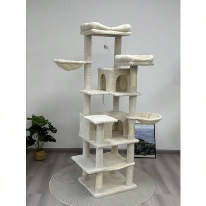 68 Inches Multi - Level Large and Tall Tree beige