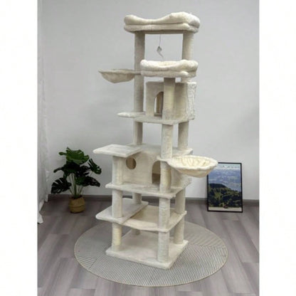68 Inches Multi - Level Large and Tall Tree beige