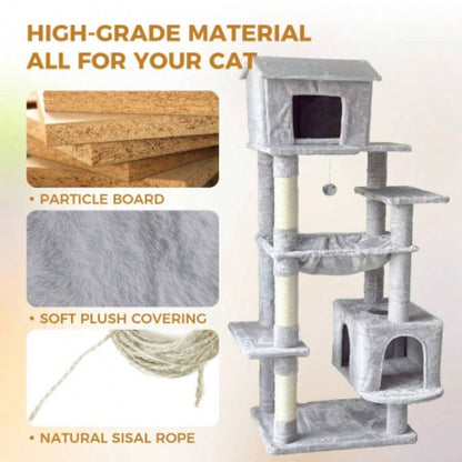 63 Inches Multi - Level Large Tree gray