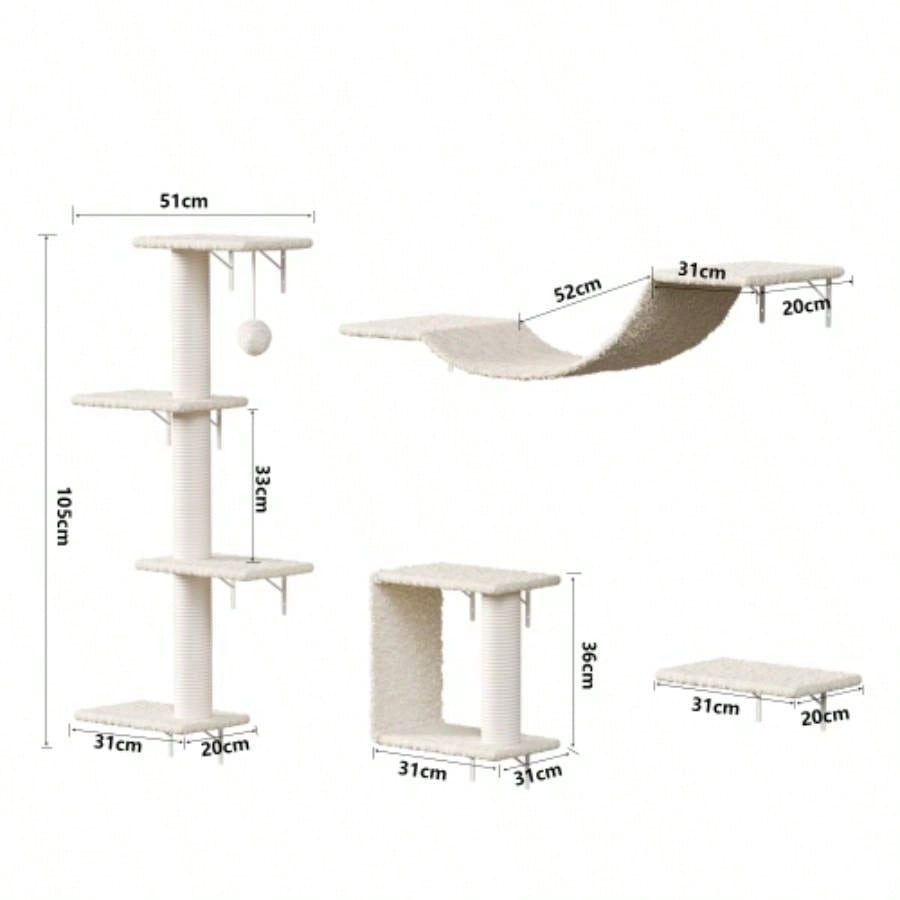 Modern Wall - Mounted Furniture - 4pcs