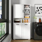 Laundry Cabinet, with 1 Storage cabinet and 1 Drawer - White