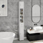 Tall Slim Bathroom Storage Cabinet, 71 Freestanding Bathroom Cabinet with 1 Drawer, 2 Doors and 4 Adjustable Shelves - White