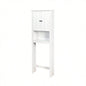 Modern Over Toilet Space Saver Organization Wood Storage Cabinet Home, Bathroom - White
