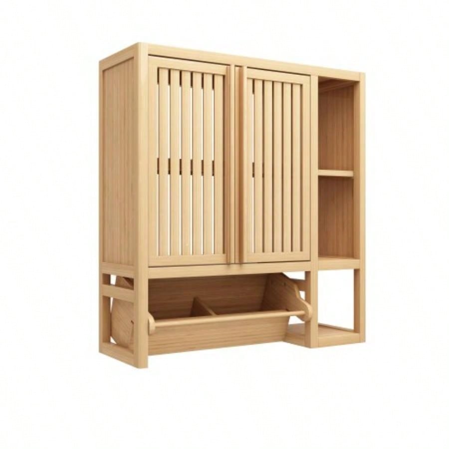 Bathroom cabinet wall mounted toilet storage big box