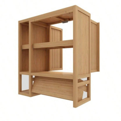 Bathroom cabinet wall mounted toilet storage big box