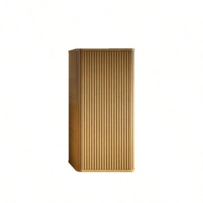 CC0414S305 Striped Walnut Bathroom Floating Side Cabinet, Wall - mounted Storage Cabinet Small Spaces, Pre - assembled