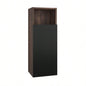 CC0414S305 Striped Walnut Bathroom Floating Side Cabinet, Wall - mounted Storage Cabinet Small Spaces, Pre - assembled