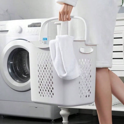 4 - Tier Laundry Hamper Sorter, Laundry Storage Organizer with Wheels Removable Rolling Laundry Baskets, Bathroom Cart Dirty Clothes, White