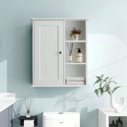 Upgraded Bathroom Wall Cabinet Over Toilet Storage Cabinet Wall Mounted Storage Cabinet Wooden Medicine Cabinets