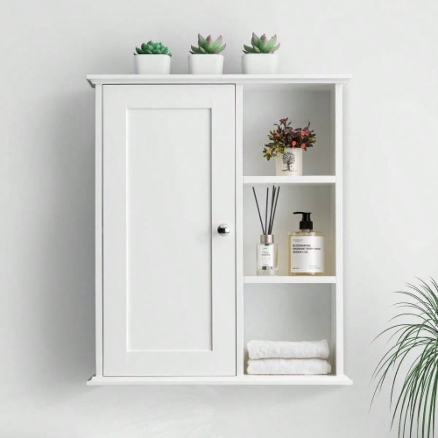 Upgraded Bathroom Wall Cabinet Over Toilet Storage Cabinet Wall Mounted Storage Cabinet Wooden Medicine Cabinets