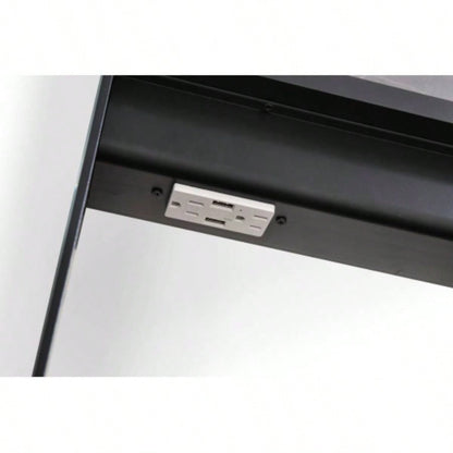 48X30 LED Mirror Medicine Cabinet with Lights, Dimmer, Defogger, Clock, Temp Display and USB