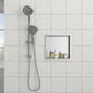 17x 15 Stainless Steel Shower Niche, Gunmetal Black
