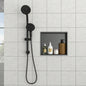 17x 15 Stainless Steel Shower Niche, Gunmetal Black
