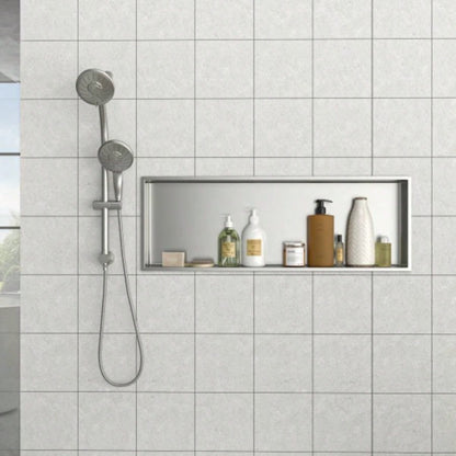 17x 15 Stainless Steel Shower Niche, Gunmetal Black