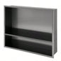 17x 15 Stainless Steel Shower Niche, Gunmetal Black
