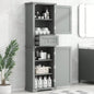 Tall Bathroom Storage Cabinet, Freestanding Storage Cabinet with Drawer and Adjustable Shelf, MDF Board with Painted, Old Sku: WF312727AAE