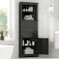 White Tall Cabinet with 3 Drawers and Adjustable Shelves Bathroom, Kitchen or Living Room, MDF Board with Painted Old SKU: WF298150AAK