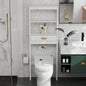 Over - Toilet Storage Cabinet White with one Drawer and 2 Shelves Space Saver Bathroom Rack
