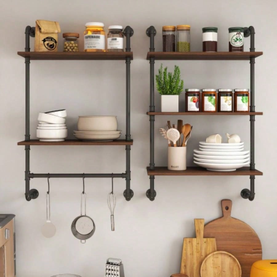 Bathroom Wall Cabinet with Adjustable Shelf, Towel Bar, 5 Hooks, Over Toilet Storage Cabinet Bathroom, Kitchen, White