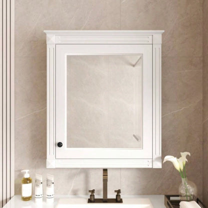 24x 27 Wall Mounted Bathroom Storage Cabinet with Mirror, Medicine Cabinet with Height Adjustable Shelf, Over Toilet Space Saver Cabinet