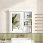 30x 28 Bathroom Medicine Cabinet with Mirror, Wall Mounted Mirror Cabinet with Storage Organizer, Over Toilet Storage White Storage Cabinet Bathroom