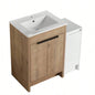 30 Freestanding Bathroom Vanity with White Ceramic Sink 2 Soft - Close Cabinet Doors KD - PACKING, BVB02430IMO - BL9075B