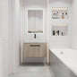 30 Modern Design Float Bathroom Vanity With Ceramic Basin Set, Wall Mounted White Oak Vanity With Soft Close Door, KD - Packing, KD - Packing, 2 Pieces ParcelTOP - BAB400MOWH