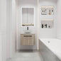 30 Modern Design Float Bathroom Vanity With Ceramic Basin Set, Wall Mounted White Oak Vanity With Soft Close Door, KD - Packing, KD - Packing, 2 Pieces ParcelTOP - BAB400MOWH