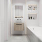 30 Modern Design Float Bathroom Vanity With Ceramic Basin Set, Wall Mounted White Oak Vanity With Soft Close Door, KD - Packing, KD - Packing, 2 Pieces ParcelTOP - BAB400MOWH