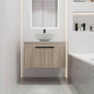 30 Modern Design Float Bathroom Vanity With Ceramic Basin Set, Wall Mounted White Oak Vanity With Soft Close Door, KD - Packing, KD - Packing, 2 Pieces ParcelTOP - BAB400MOWH