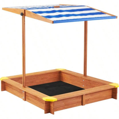 Wooden Kids Picnic Table, Sand and Table with, Activity Table Outdoor Backyard Patio